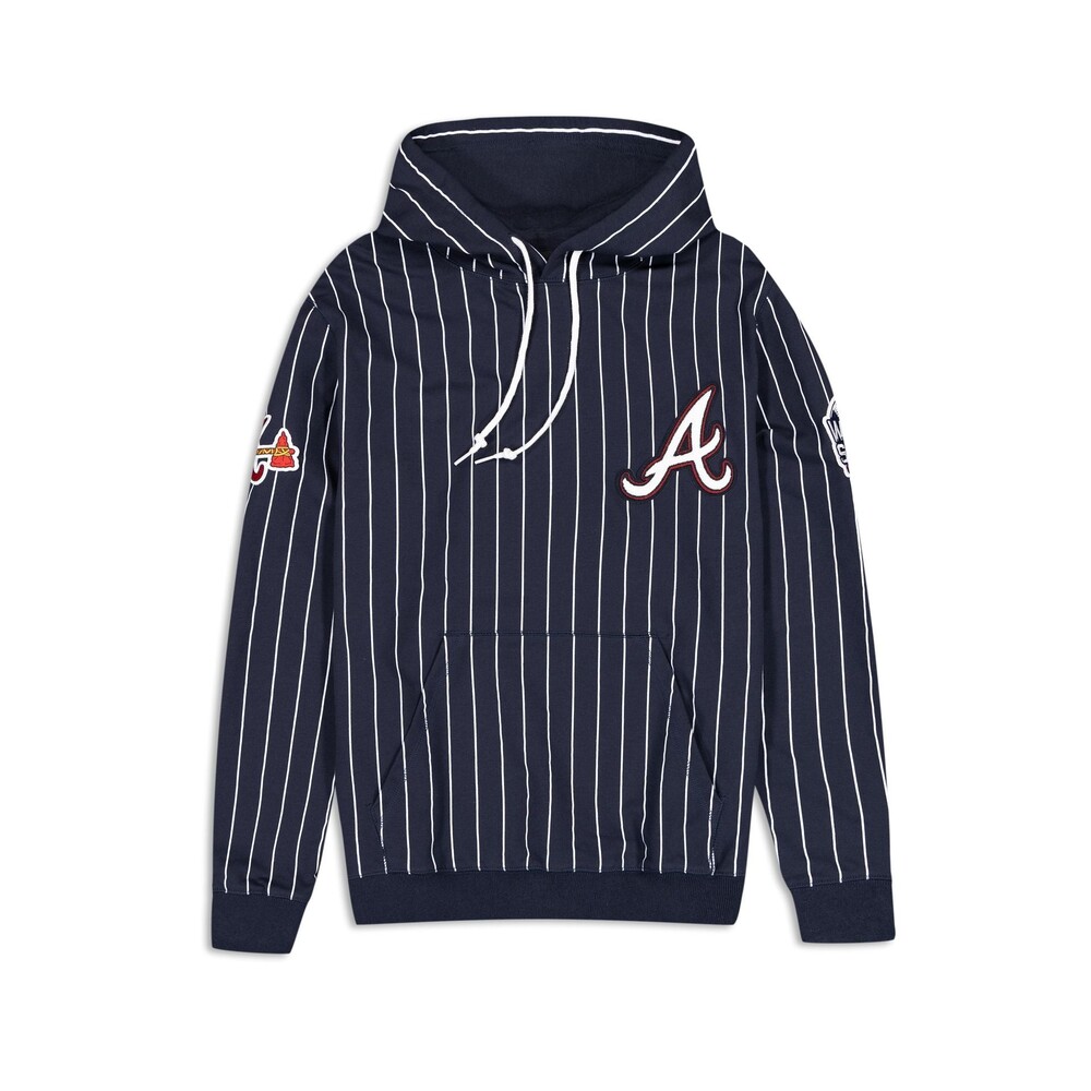 New Era Atlanta Braves Logo Select Pinstripe Hoodie - Size S